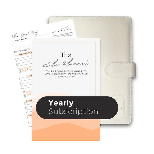 Lola yearly subscription Planner